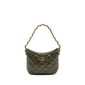 CHANEL 22K HOBO BAG LAMBSKIN GREEN GHW (MICROCHIP)