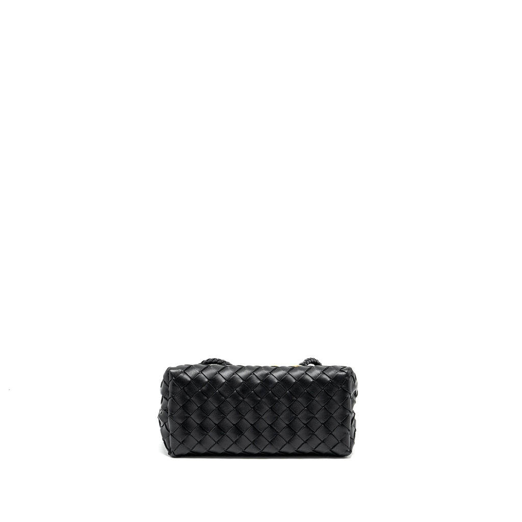 BOTTEGA VENETA SMALL ANDIAMO BAG LAMBSKIN BLACK GHW