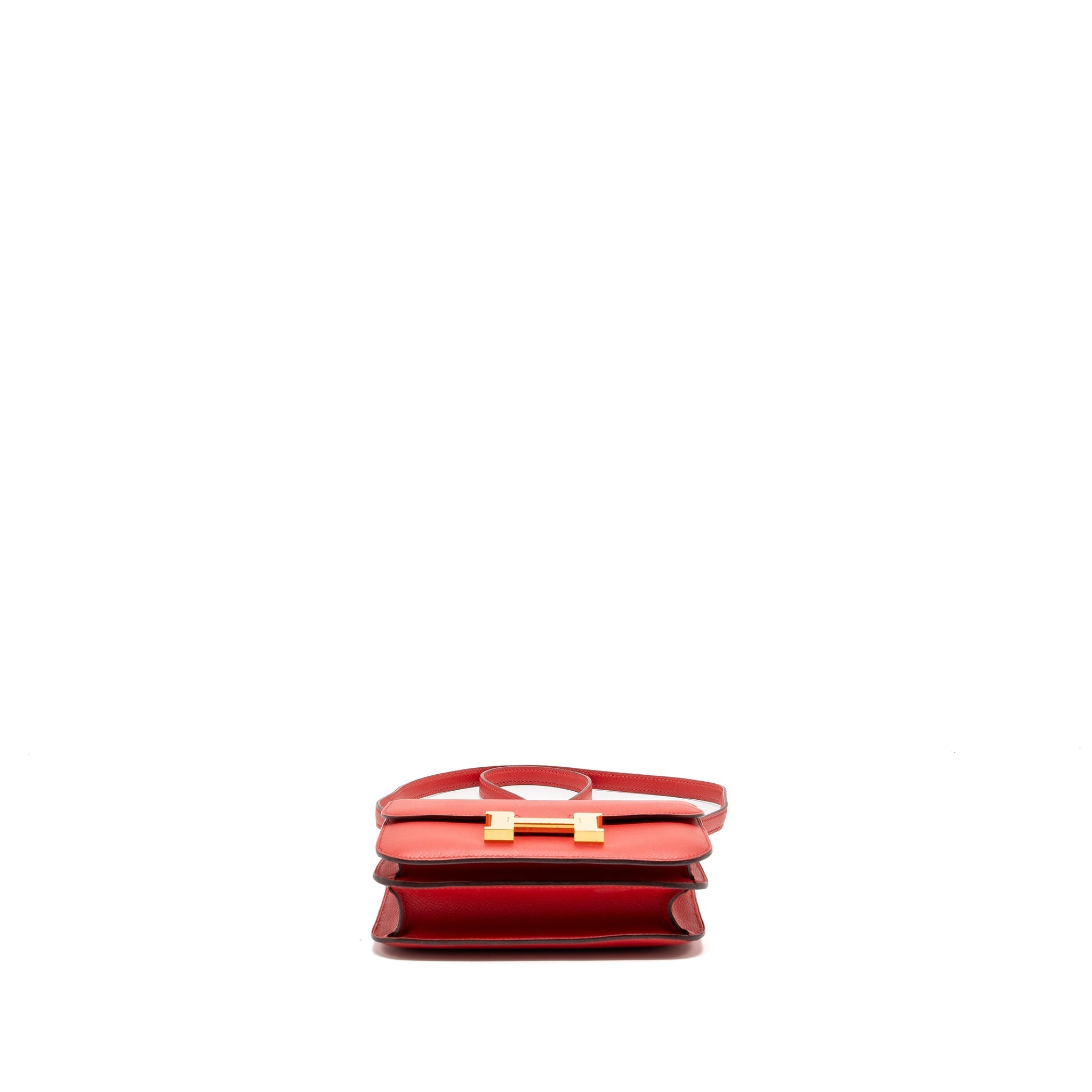 HERMES MINI CONSTANCE EPSOM Q5 ROUGE CASAQUE GHW