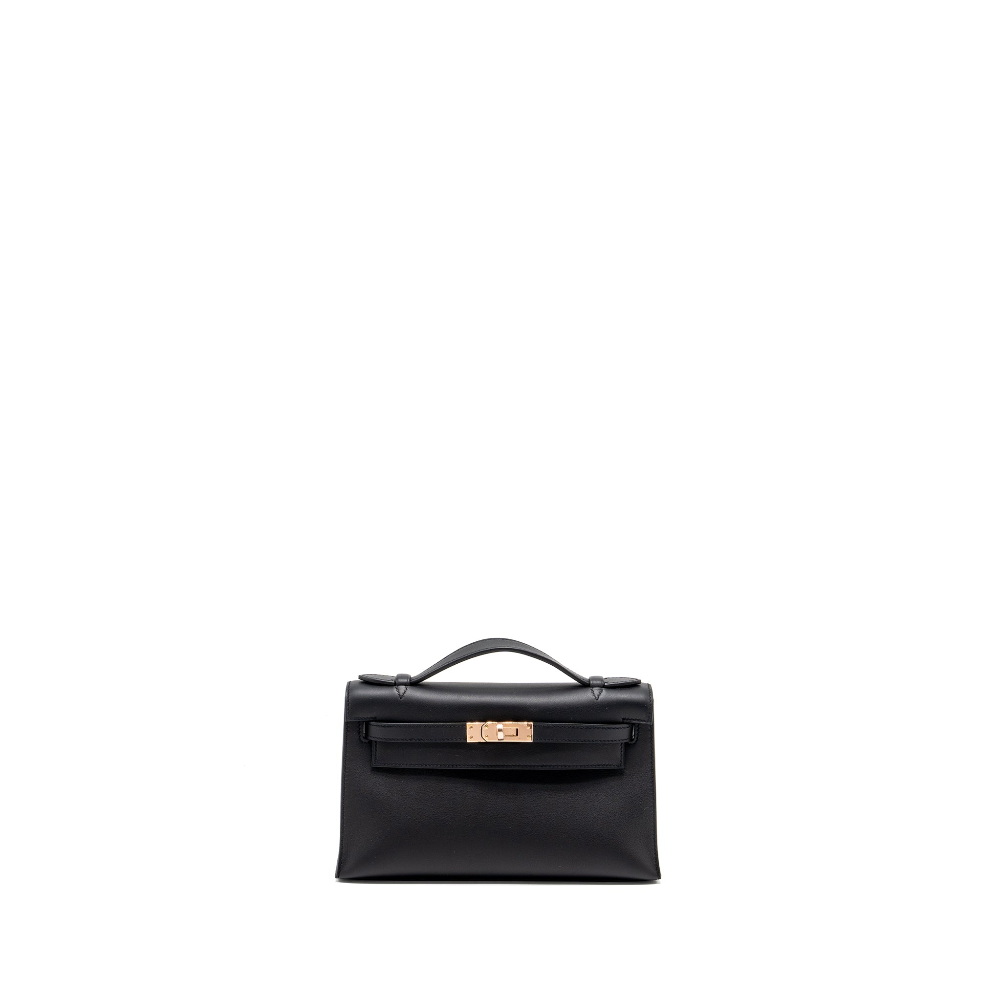 HERMES KELLY POCHETTE SWIFT BLACK RGHW