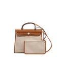 HERMES HERBAG 31 CANVAS/HUNTER MULTICOLOURED SHW