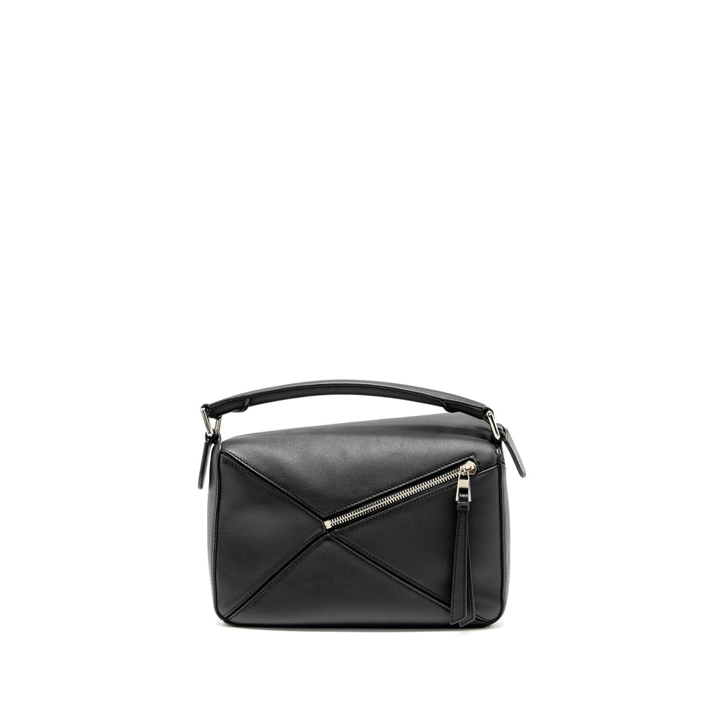 LOEWE SMALL PUZZLE BAG CALFSKIN BLACK SHW