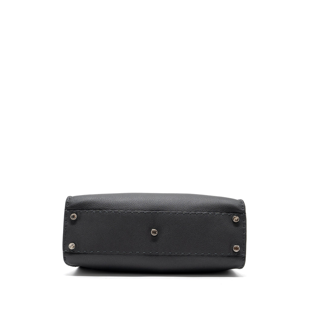 FENDI MEDIUM PEEKABOO BAG SELLERIA LEATHER BLACK SHW
