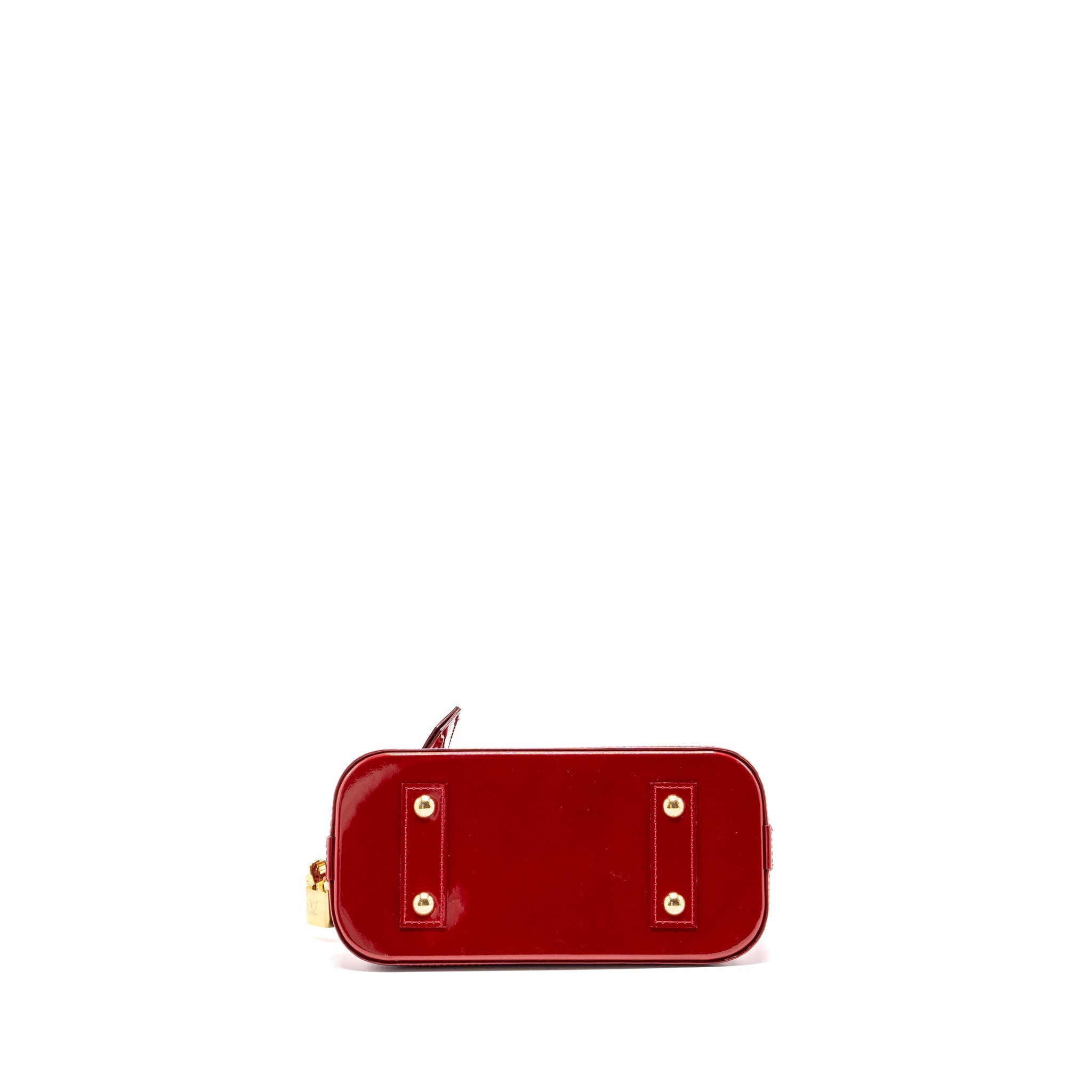 LOUIS VUITTON ALMA BB PATENT RED GHW