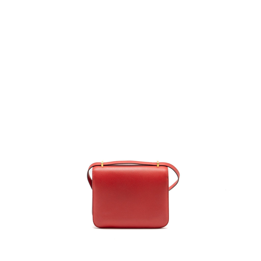 HERMES MINI CONSTANCE EPSOM Q5 ROUGE CASAQUE GHW