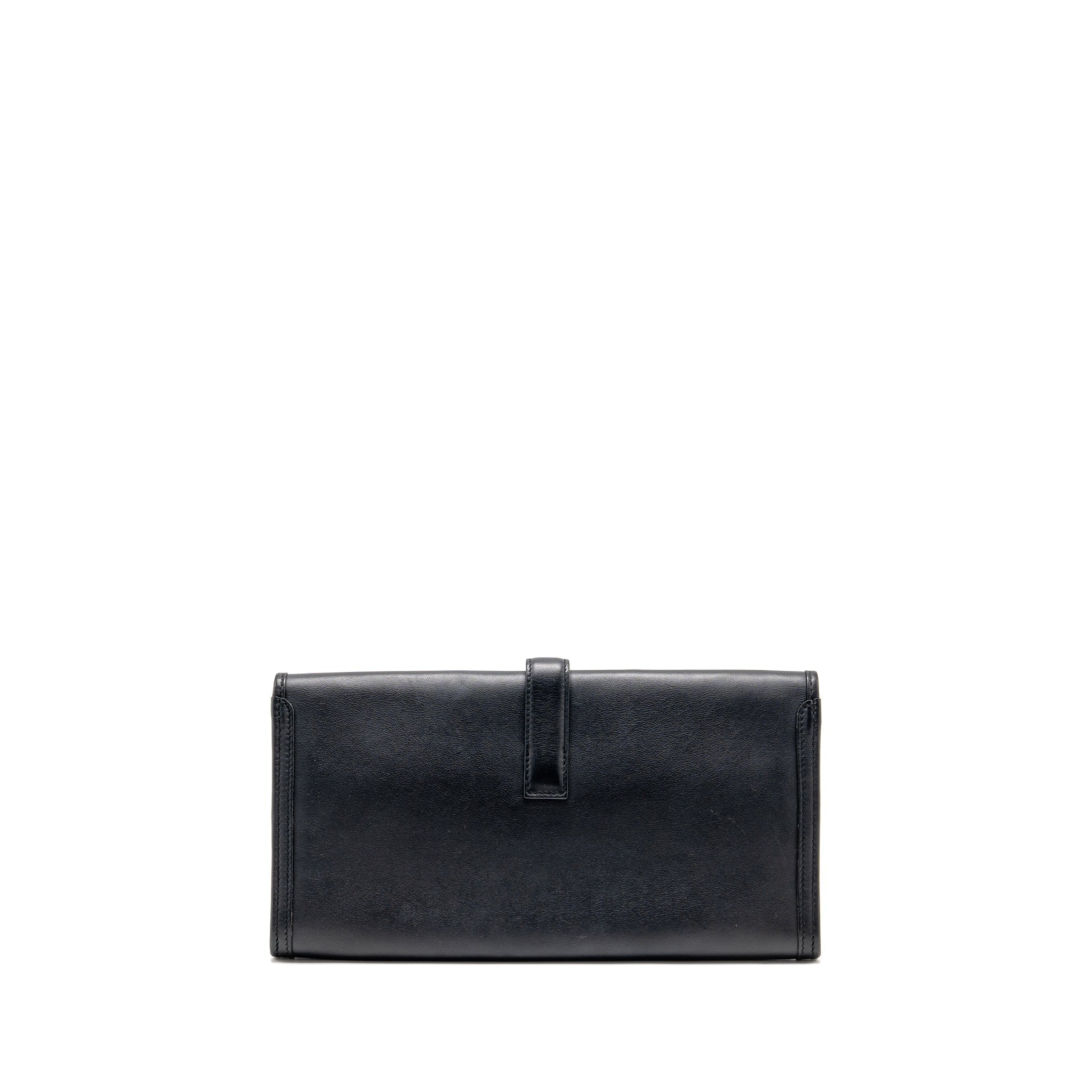 HERMES JIGE ELAN CLUTCH 29 SWIFT BLACK