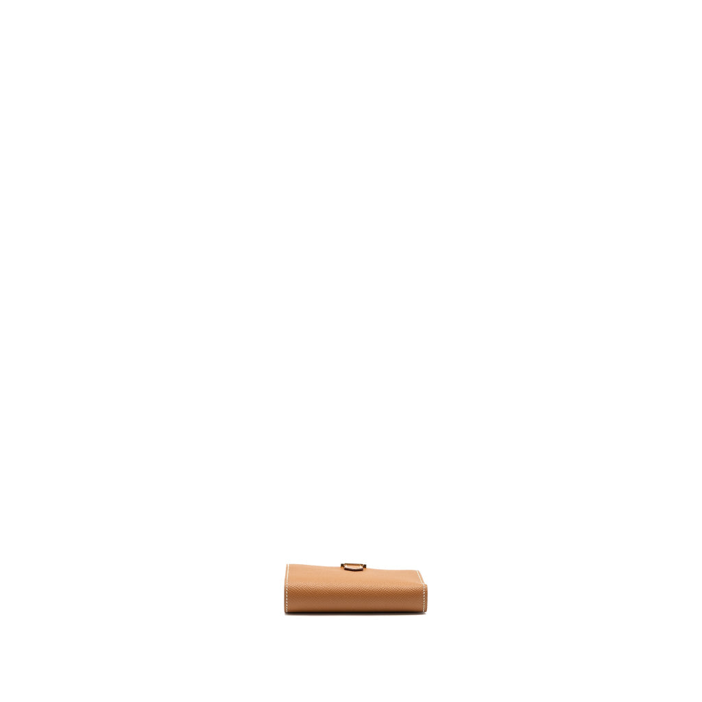 HERMES BEARN COMPACT WALLET EPSOM GOLD GHW