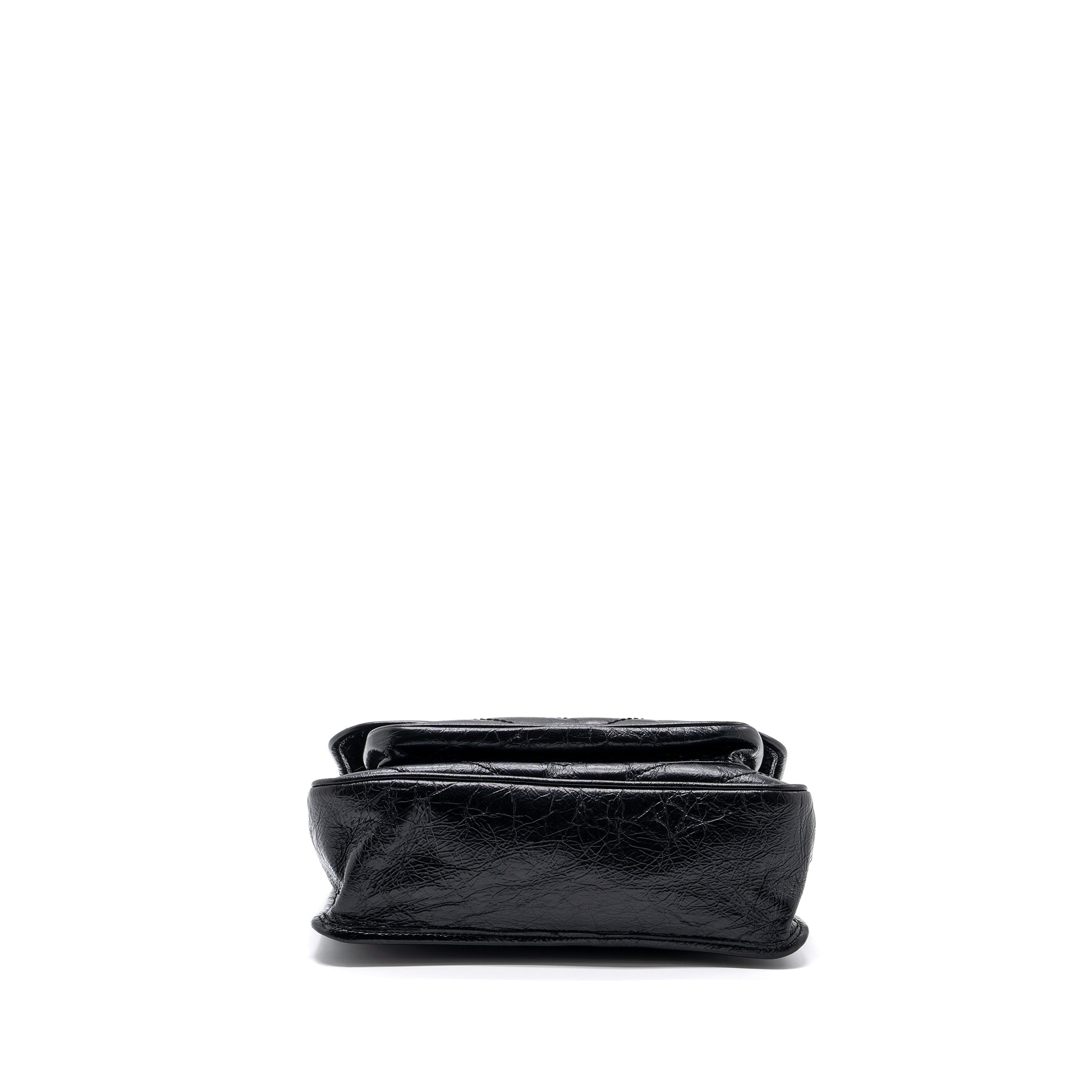SAINT LAURENT MEDIUM NIKI CALFSKIN LEATHER BLACK SHW