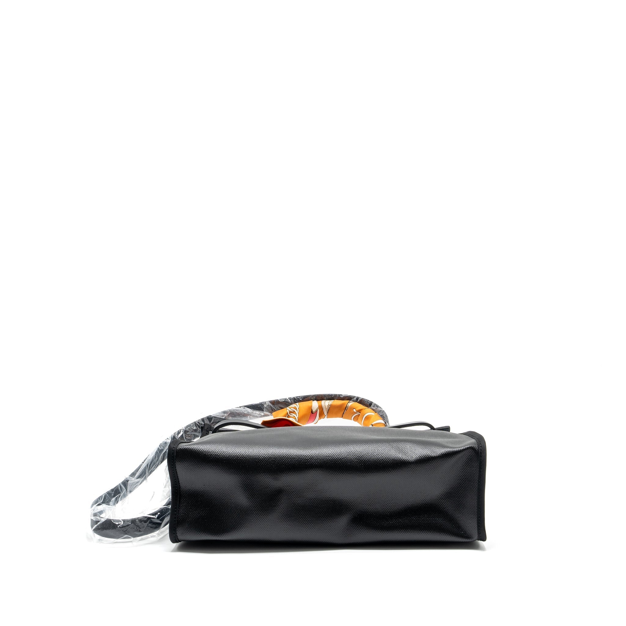 HERMES HERBAG 31 ZIP BAG BERLINE CANVAS / VACHE HUNTER BLACK / ECRU GHW