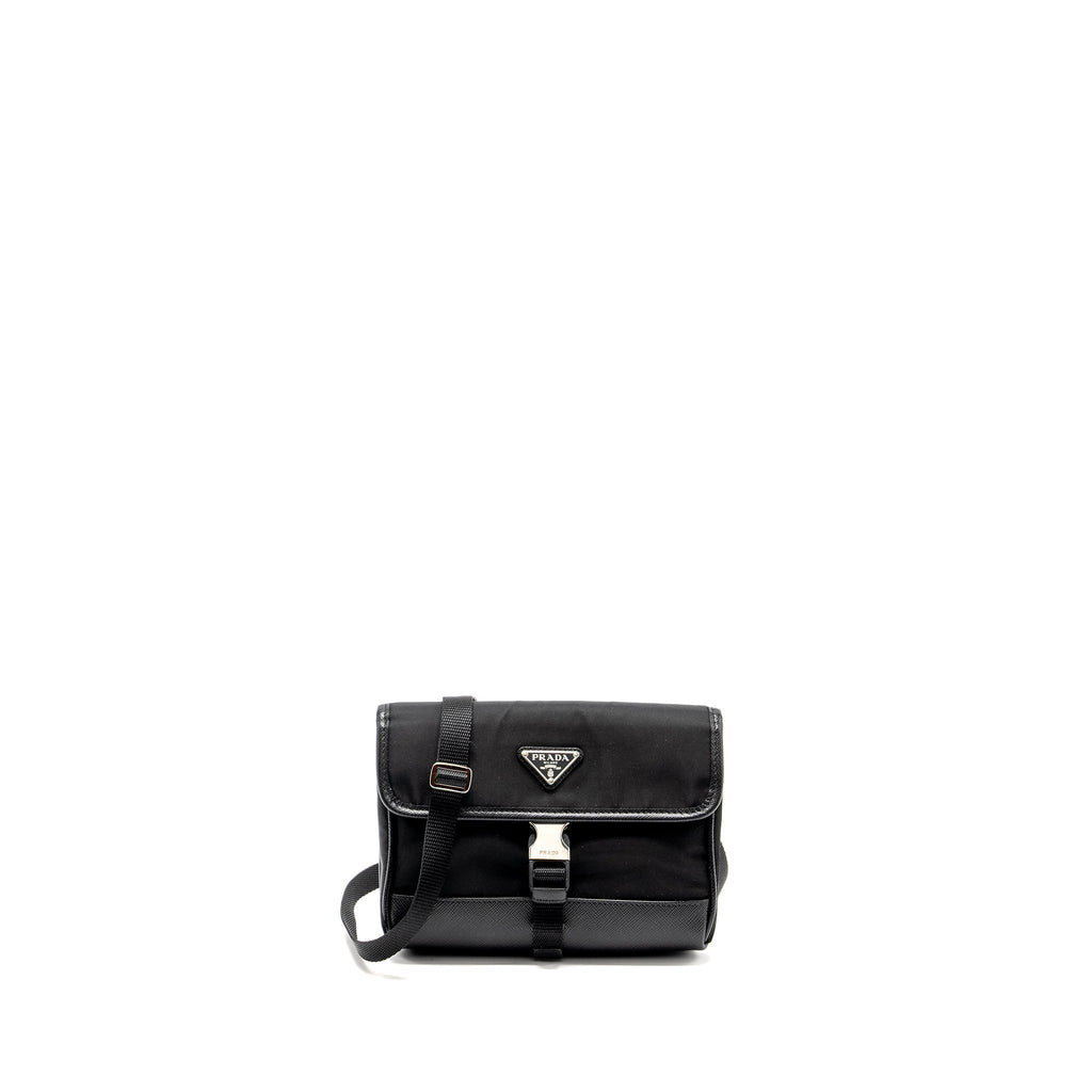 PRADA SMARTPHONE CASE RE-NYLON AND SAFFIANO LEATHER BLACK SHW