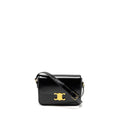 CELINE CLASSIC TRIOMPHE BAG SHINY CALFSKIN BLACK GHW