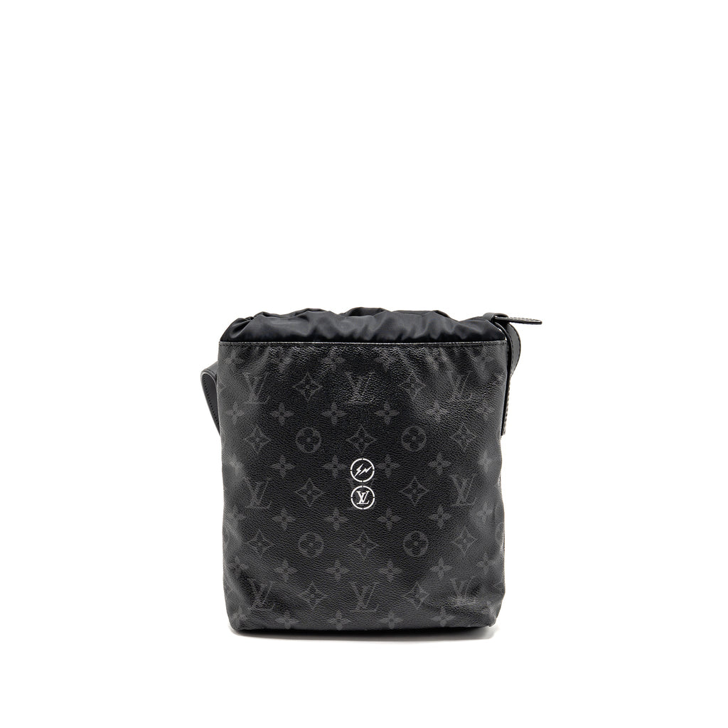 LOUIS VUITTON MONOGRAM ECLIPSE FRAGMENT NANO BAG CANVAS BLACK SHW