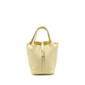 HERMES PICOTIN 18 LOCK BAG CLEMENCE JAUNE MILTON SHW