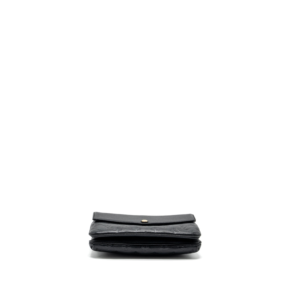 LOUIS VUITTON ENVELOP POCHETTE MONOGRAM EMPREINTE BLACK GHW