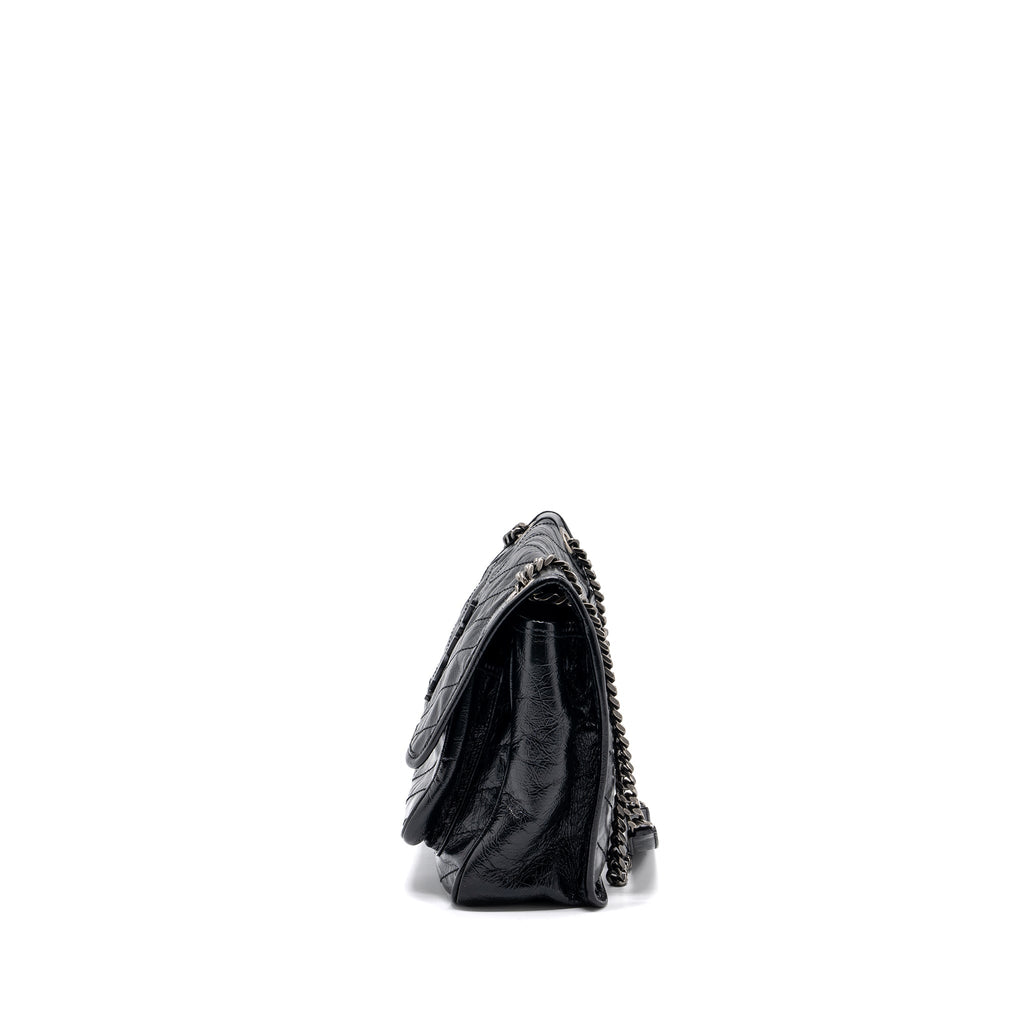 SAINT LAURENT MEDIUM NIKI CALFSKIN LEATHER BLACK SHW