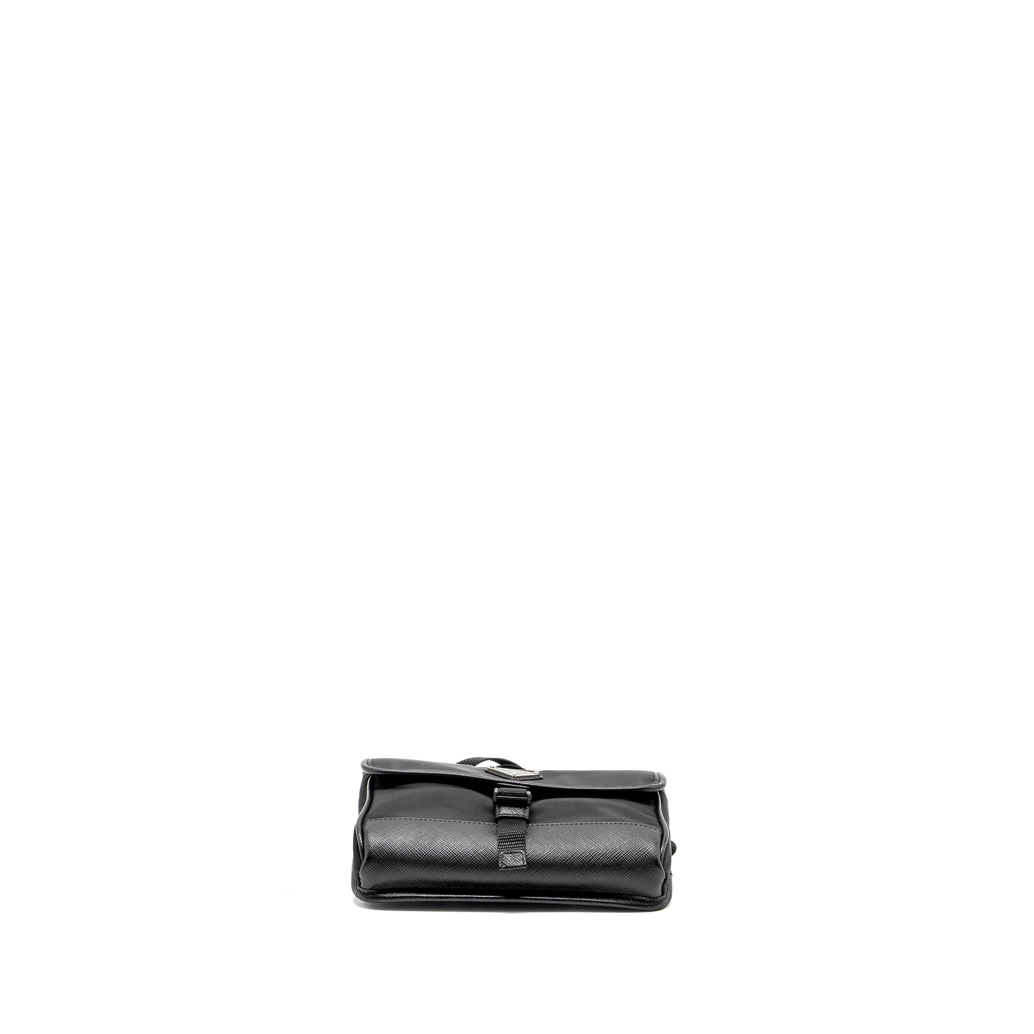 PRADA SMARTPHONE CASE RE-NYLON AND SAFFIANO LEATHER BLACK SHW