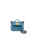 HERMES MINI 24/24 2424-21 BAG EVERCOLOR/SWIFT NEW BLEU JEAN GHW