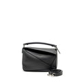 LOEWE SMALL PUZZLE BAG CALFSKIN BLACK SHW