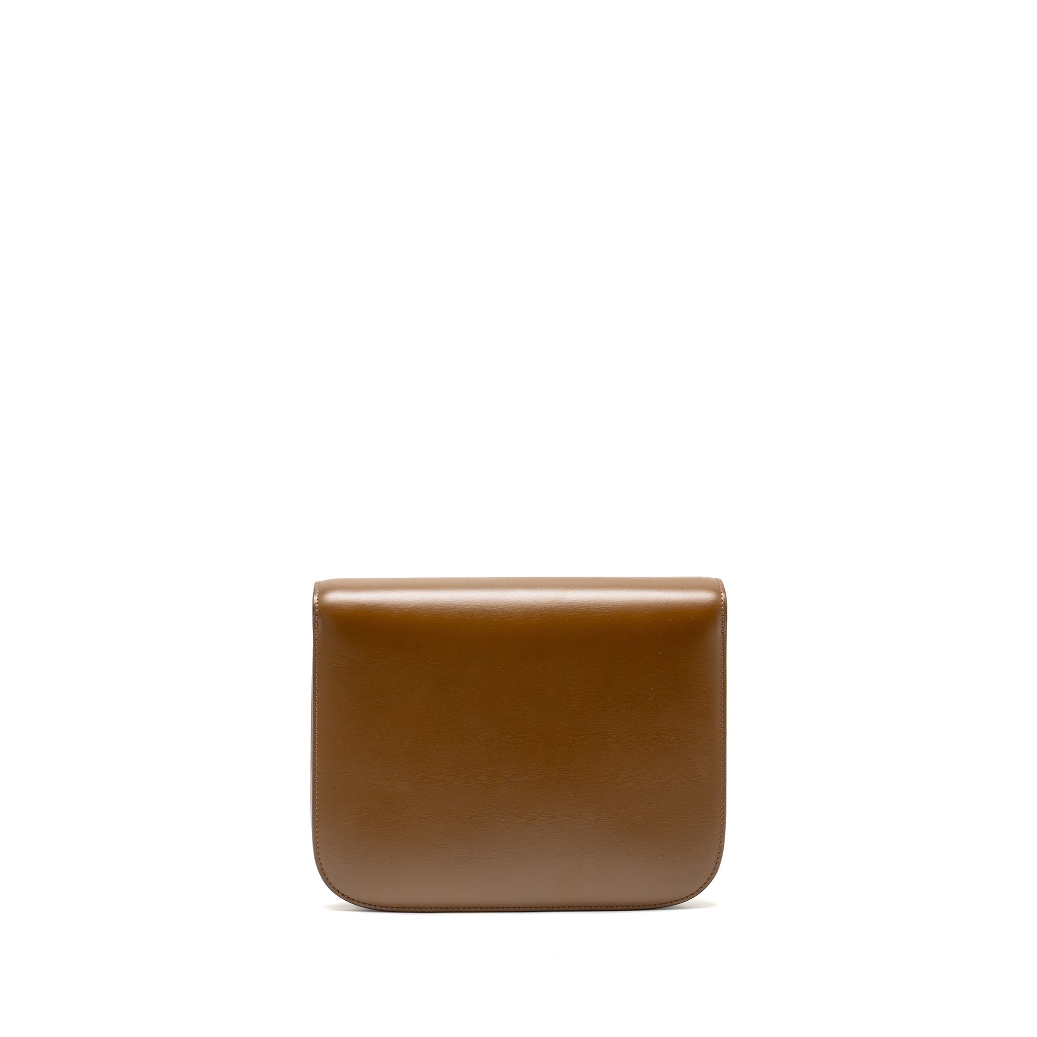 CELINE MEDIUM CLASSIC BOX BAG CALFSKIN CARAMEL GHW