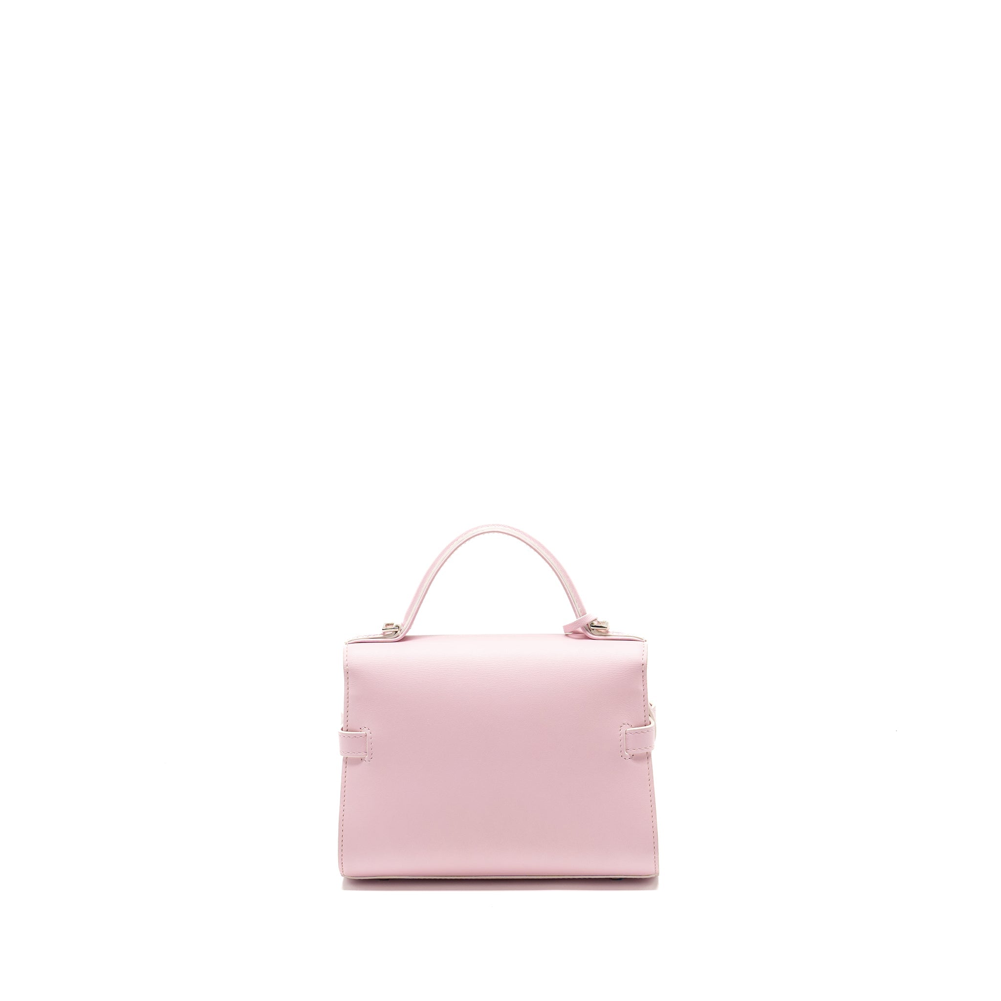 DELVAUX SMALL TEMPETE TOTE BAG CALFSKIN LIGHT PINK SHW