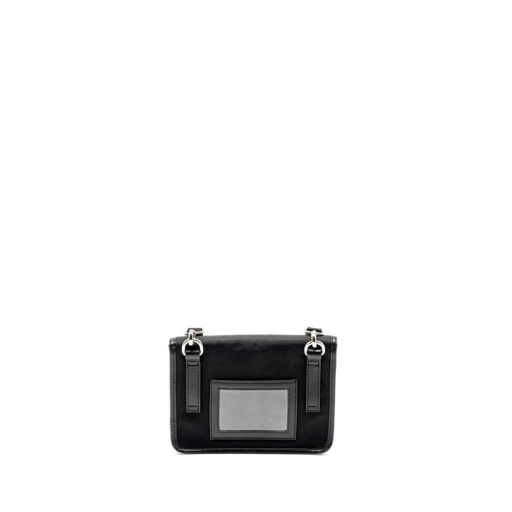 PRADA SMARTPHONE CASE RE-NYLON AND SAFFIANO LEATHER BLACK SHW