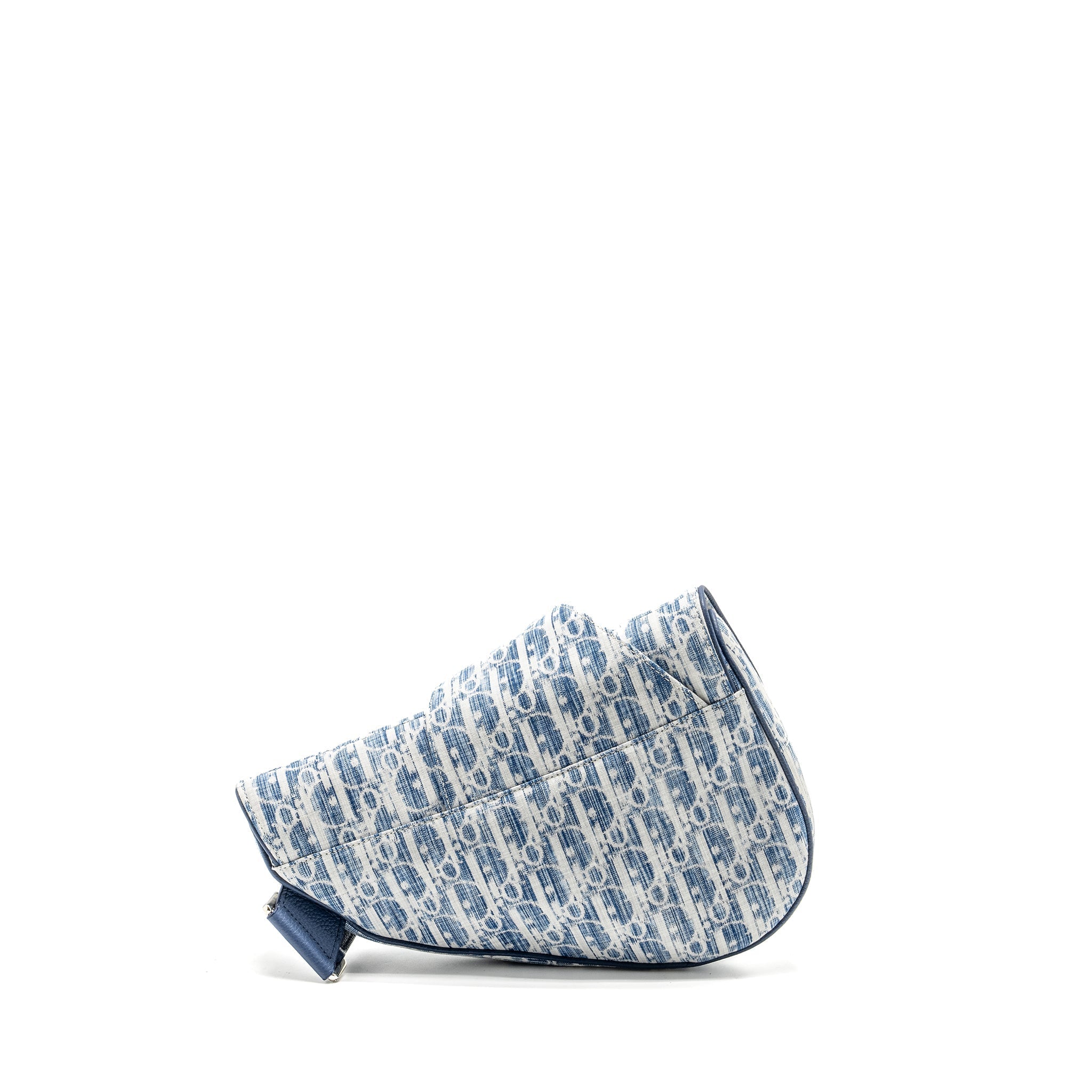 DIOR HOMME SADDLE BAG OBLIQUE KASURI BLUE/MULTICOLOUR SHW
