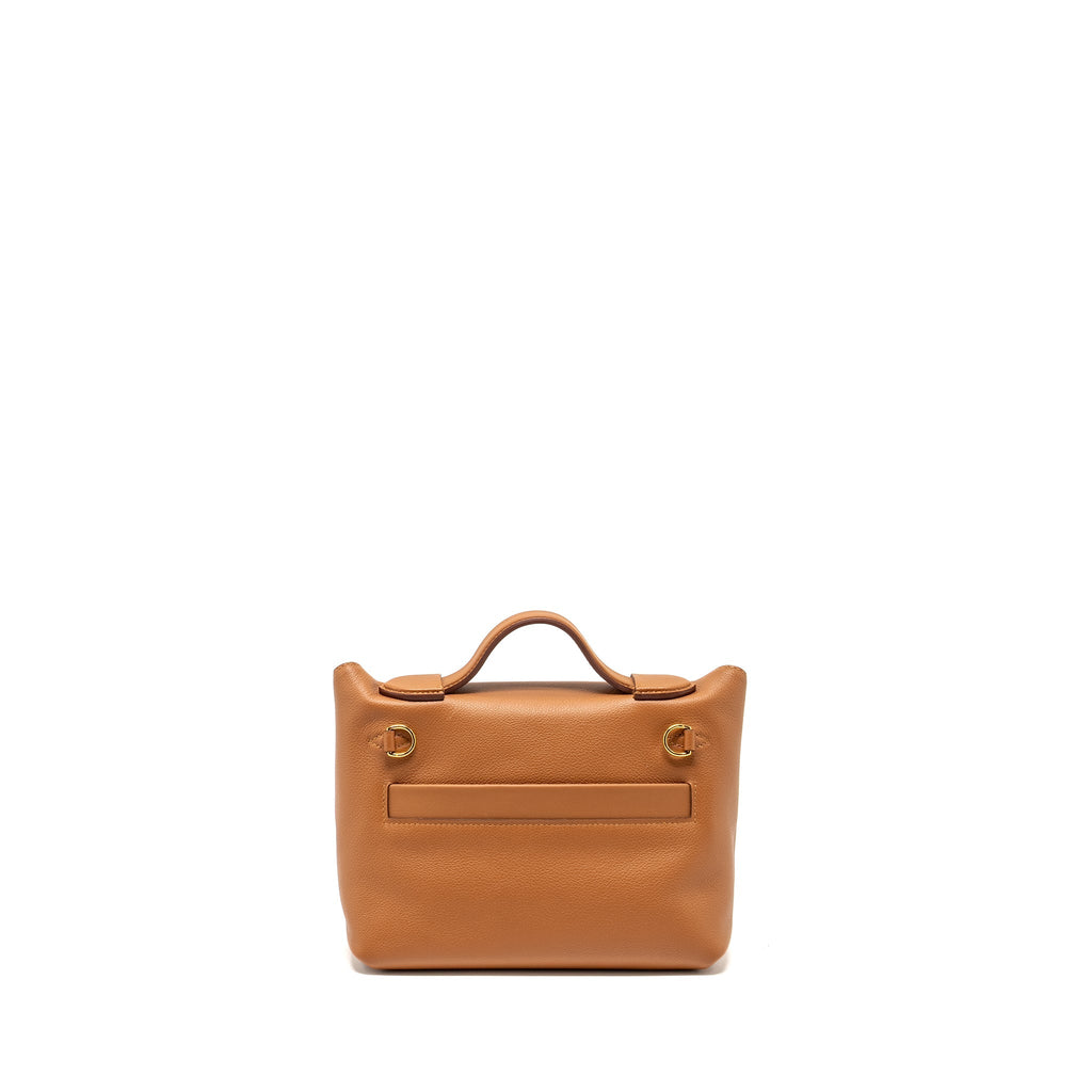 HERMES MINI 24/24 2424-21 BAG EVERCOLOR/ SWIFT GOLD GHW