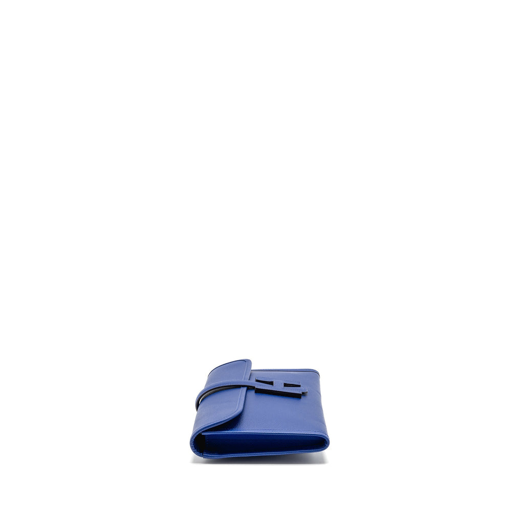 HERMES JIGE CLUTCH EPSOM BLUE ELECTRIC