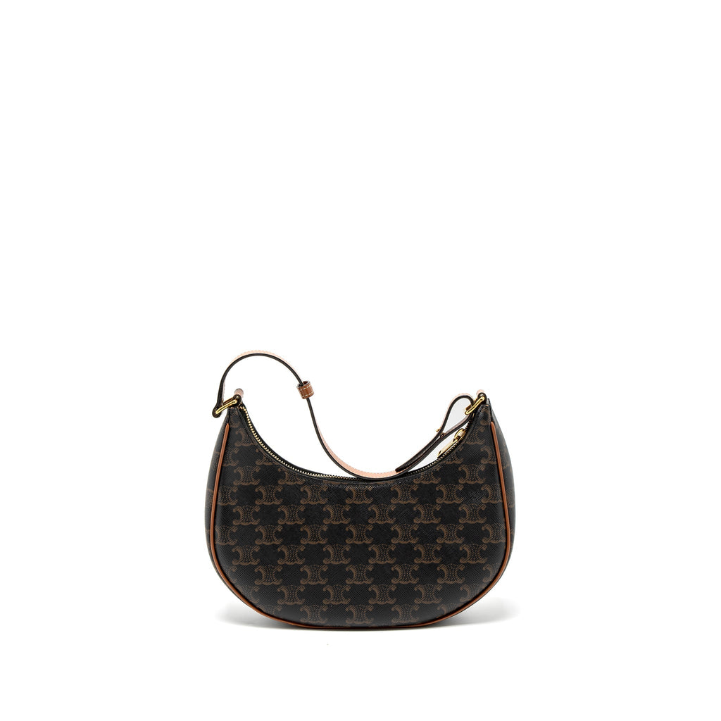 CELINE AVA BAG TRIOMPHE CANVAS TAN GHW