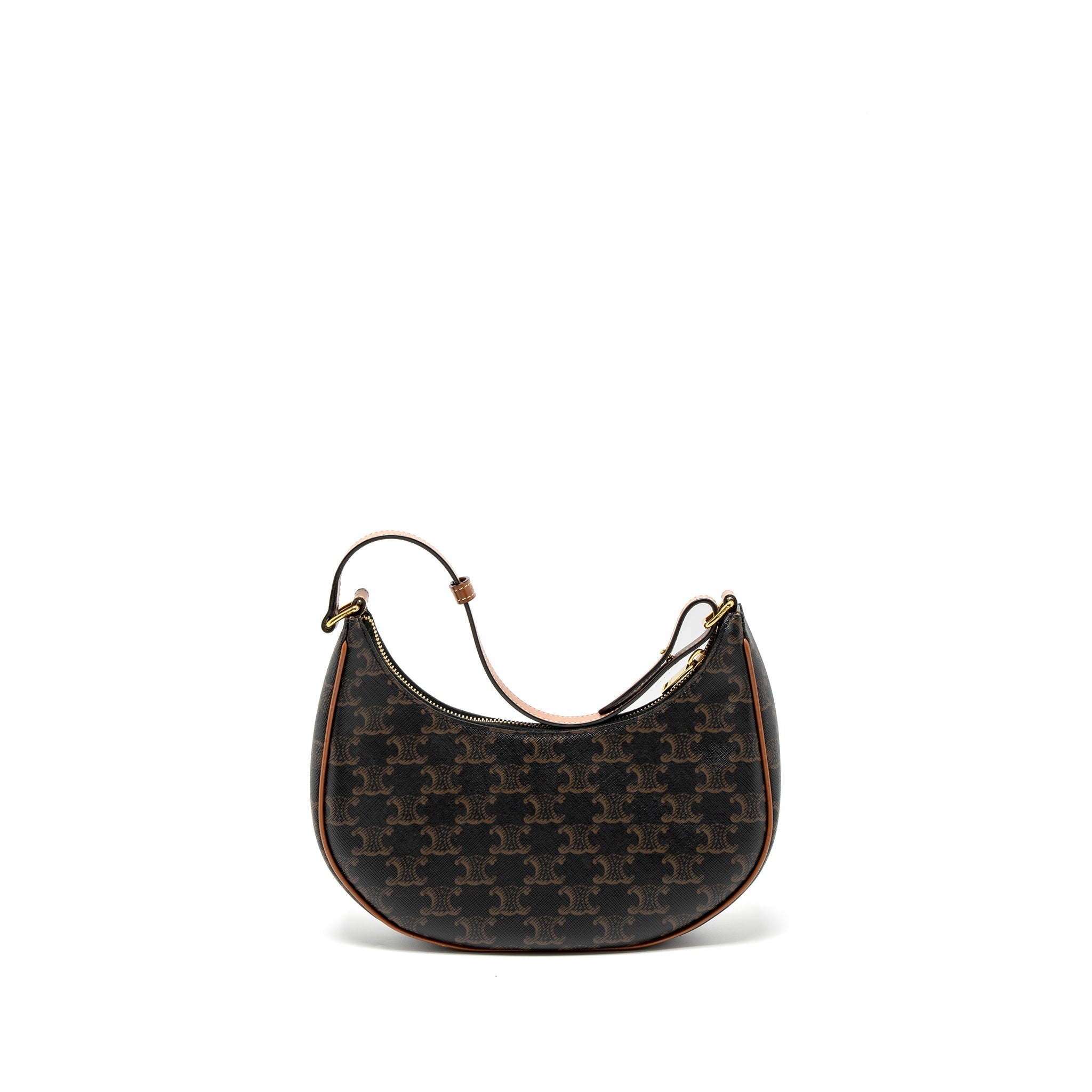 CELINE AVA BAG TRIOMPHE CANVAS TAN GHW
