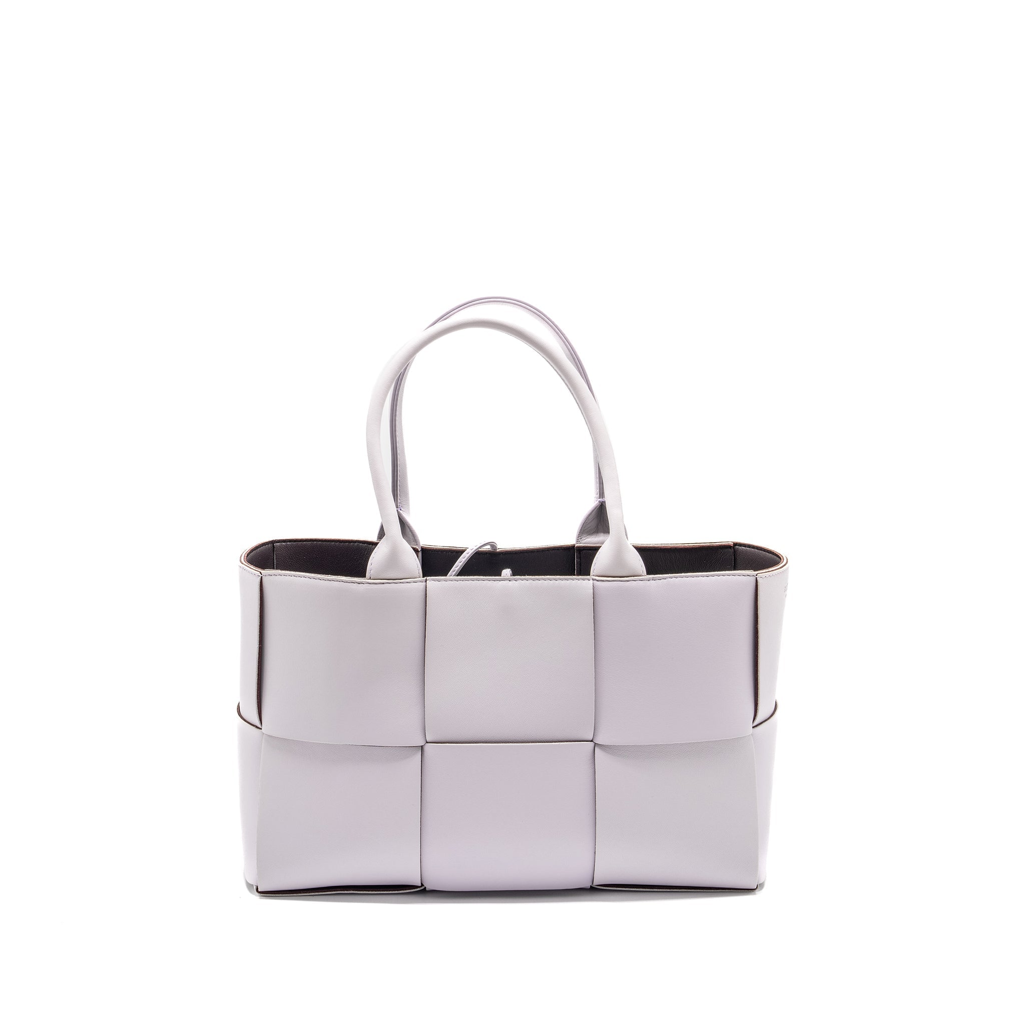 BOTTEGA VENETA SMALL ARCO TOTE BAG LEATHER LIGHT PURPLE SHW