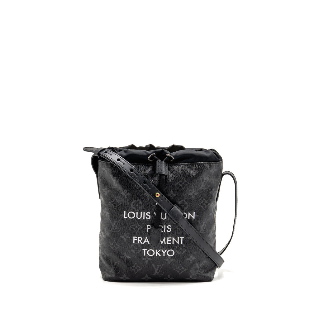LOUIS VUITTON MONOGRAM ECLIPSE FRAGMENT NANO BAG CANVAS BLACK SHW