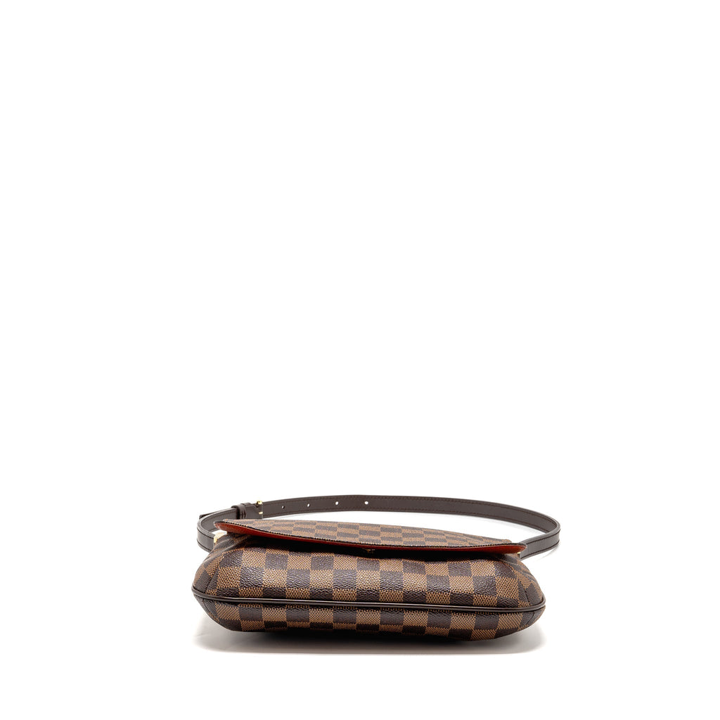 LOUIS VUITTON VINTAGE MUSETTE TANGO DAMIER EBENE CANVAS GHW