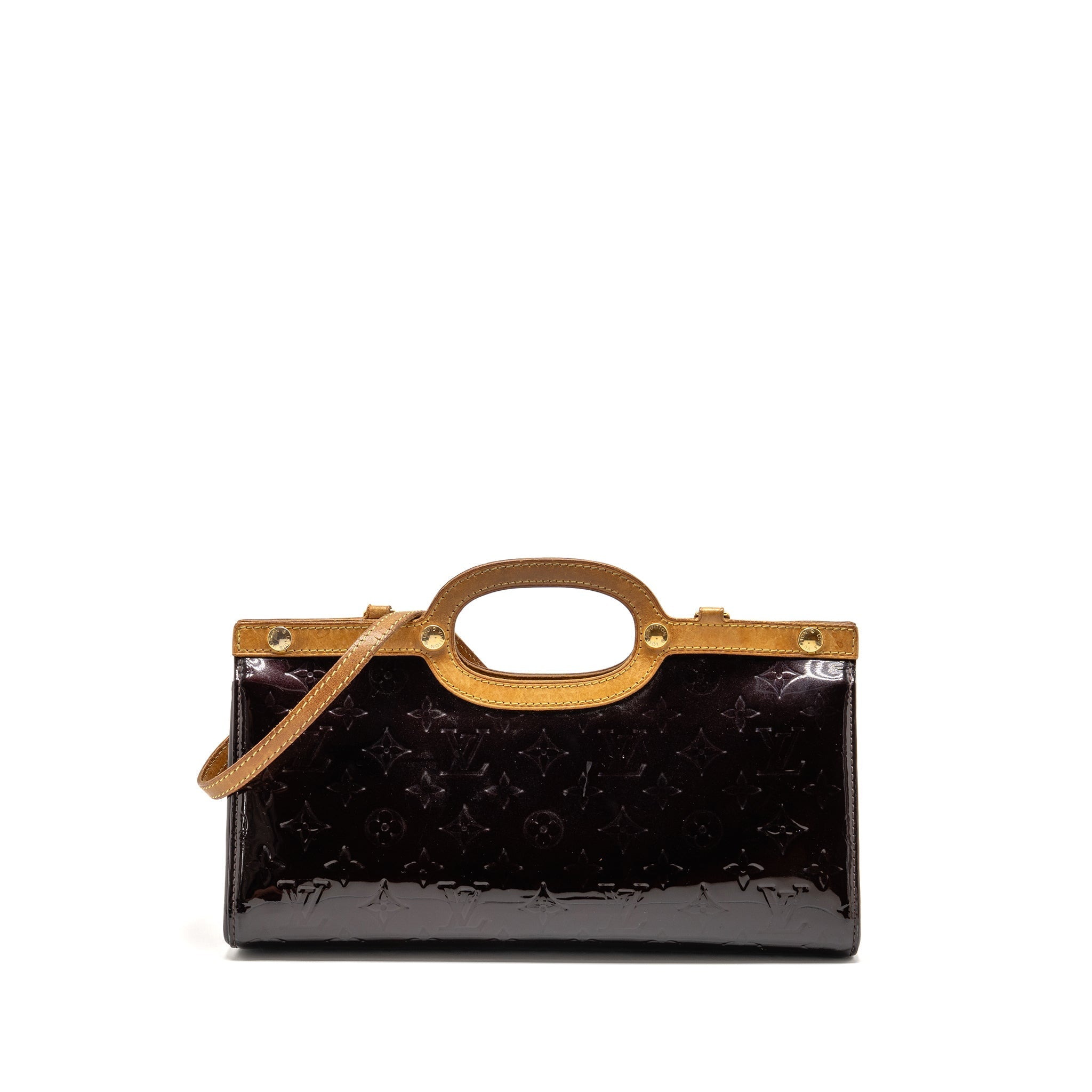 LOUIS VUITTON ROXBURY DRIVE MONOGRAM VERNIS AMARANTE GHW