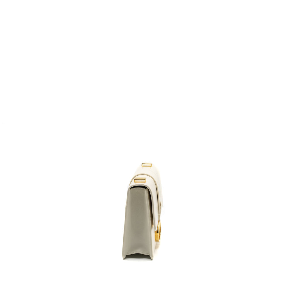 DIOR 30 MONTAIGNE BAG CALFSKIN WHITE GHW