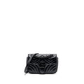 GUCCI MINI MARMONT CALFSKIN BLACK WITH BLACK HARDWARE