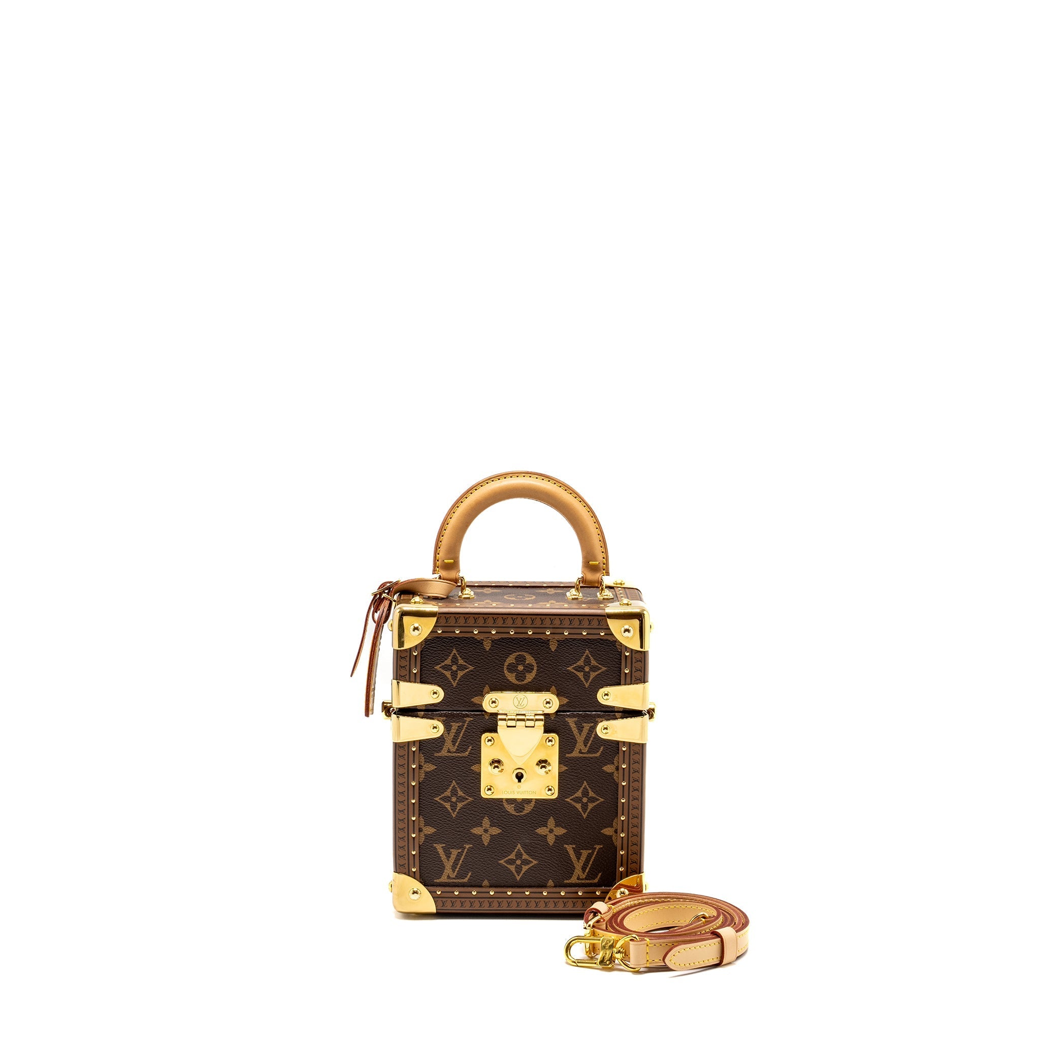 LOUIS VUITTON CAMERA BOX TRUNK MONOGRAM CANVAS/LEATHER GHW
