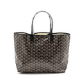 GOYARD SAINT LOUIS TOTE PM GOYARDLINE CANVAS / CALFSKIN BLACK SHW