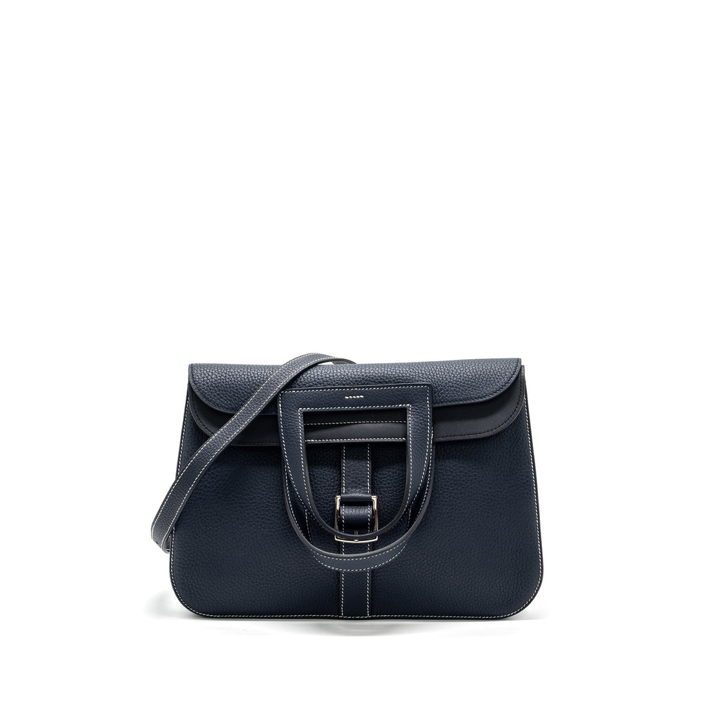 HERMES HALZAN 31 CLEMENCE BLUE NUIT SHW