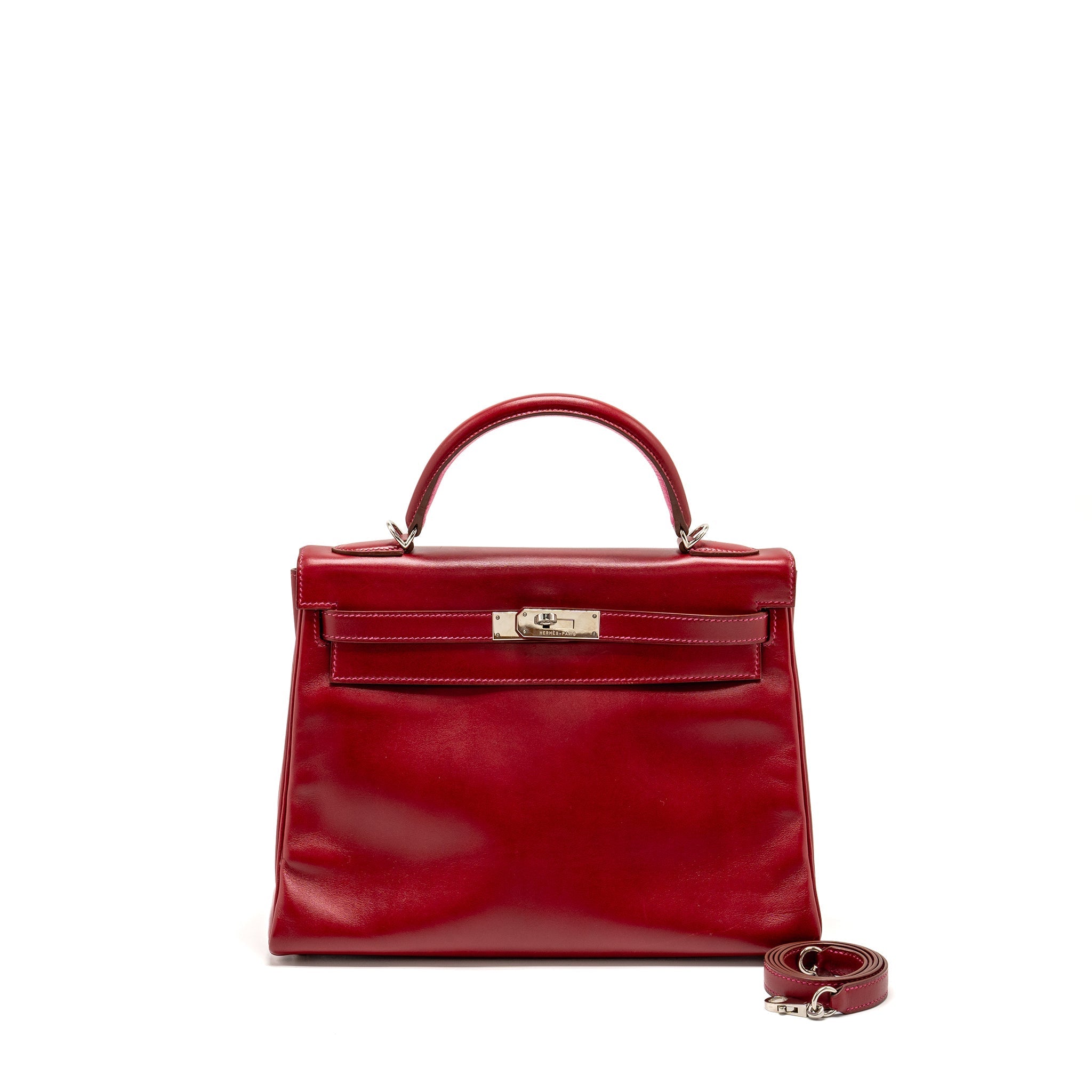 HERMES KELLY 32 BOX RUBIS/ROSE TYRIEN SHW