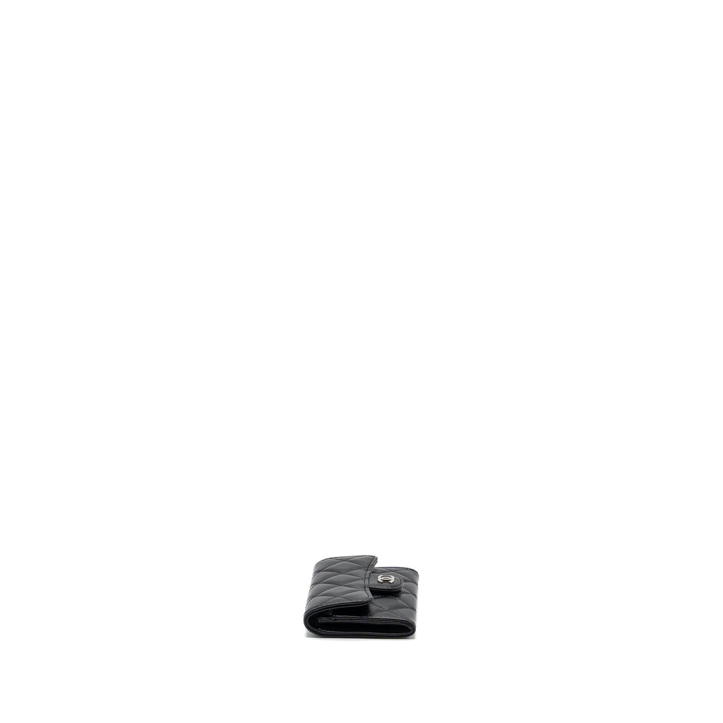 CHANEL CLASSIC FLAP CARD HOLDER LAMBSKIN BLACK SHW