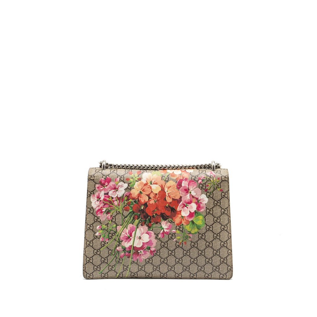 GUCCI LARGE DIONYSUS BAG GG SUPREME CANVAS WITH FLOWER PRINT MULTICOLOR SHW