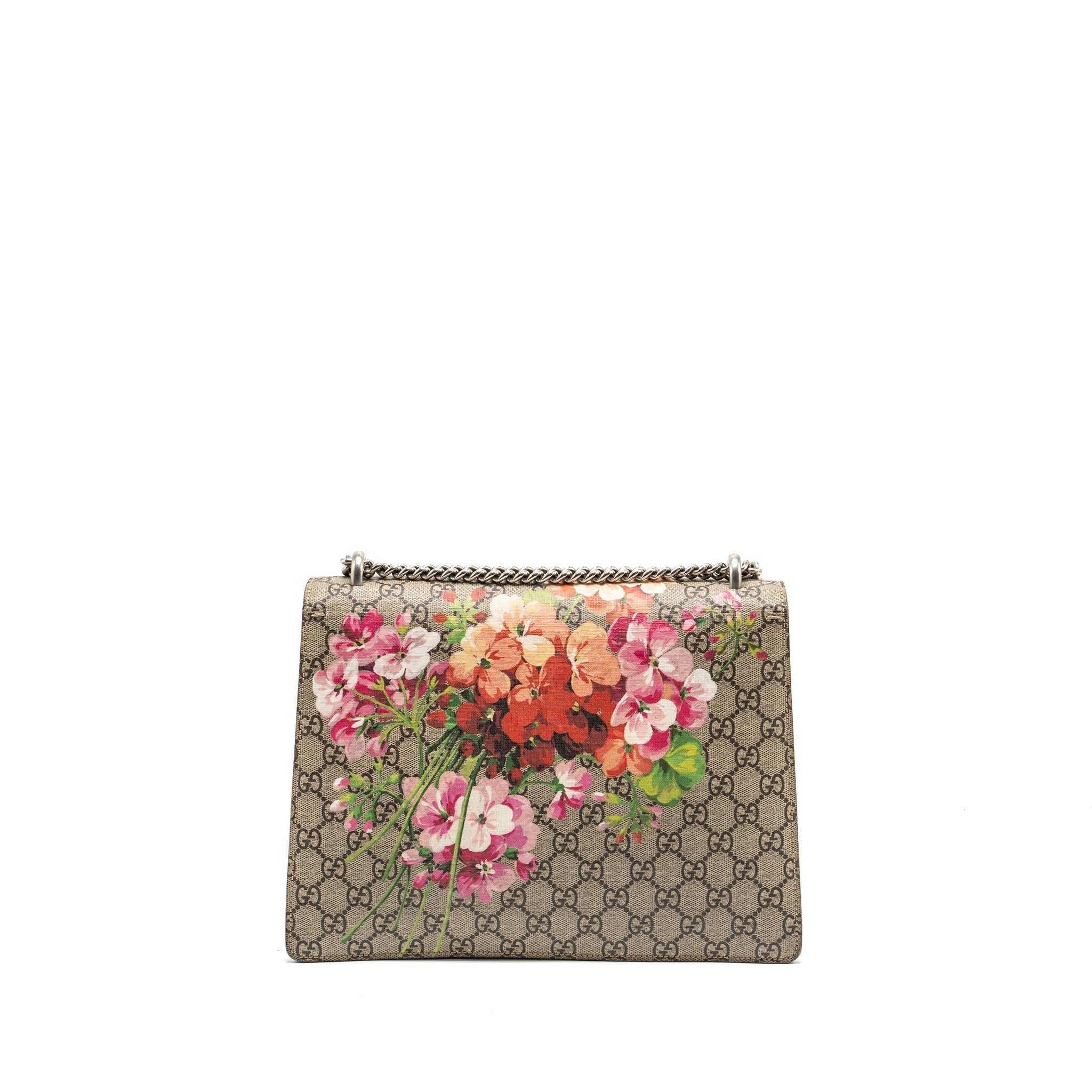 GUCCI LARGE DIONYSUS BAG GG SUPREME CANVAS WITH FLOWER PRINT MULTICOLOR SHW