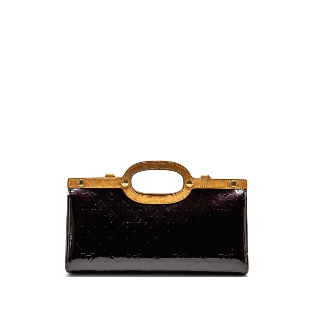 LOUIS VUITTON ROXBURY DRIVE MONOGRAM VERNIS AMARANTE GHW