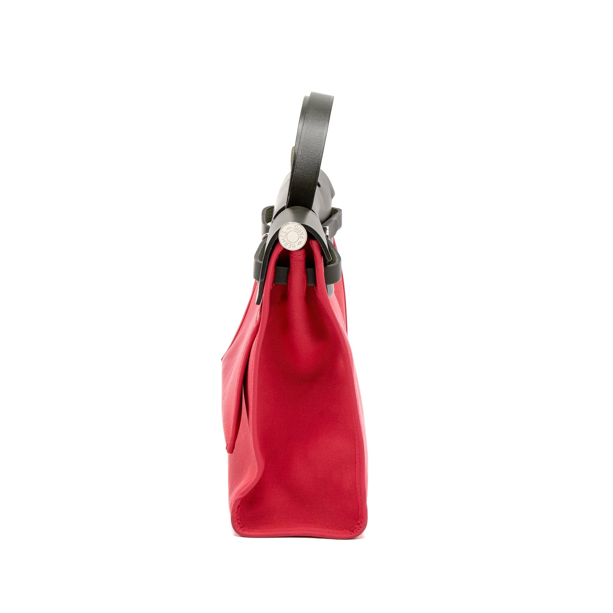 HERMES HERBAG 31 ZIP BAG CACHE HUNTER/CANVAS PINK SHW