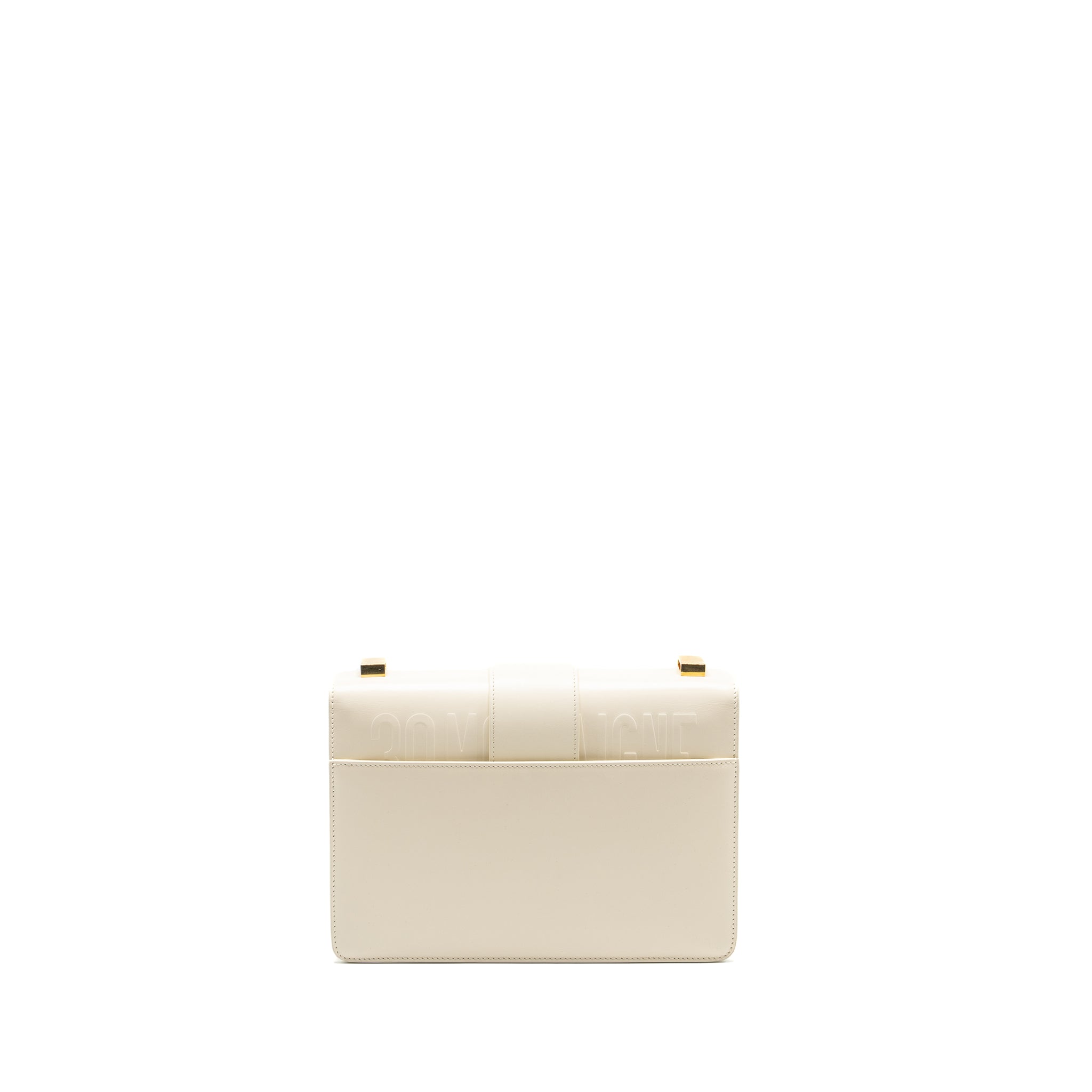 DIOR 30 MONTAIGNE BAG CALFSKIN WHITE GHW