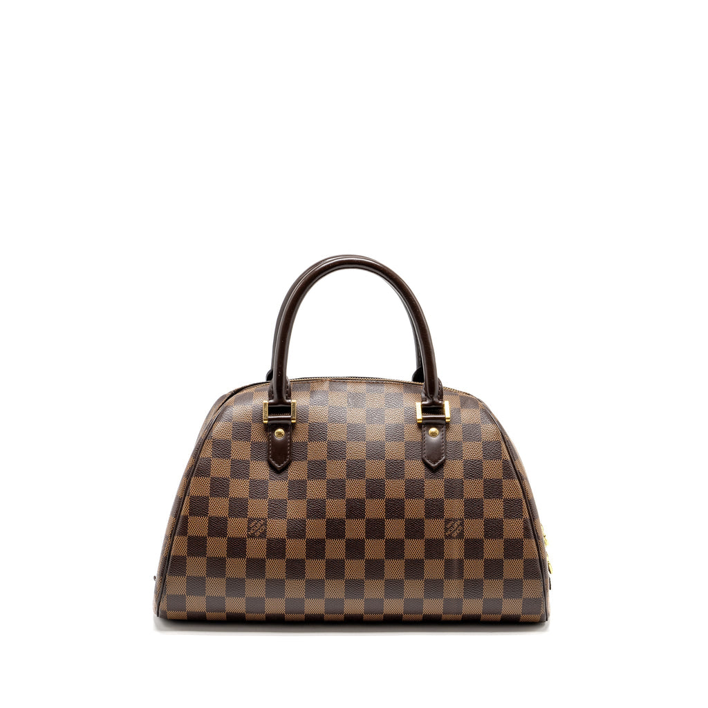 LOUIS VUITTON RIBERA MM TOTE DAMIER EBENE CANVAS GHW