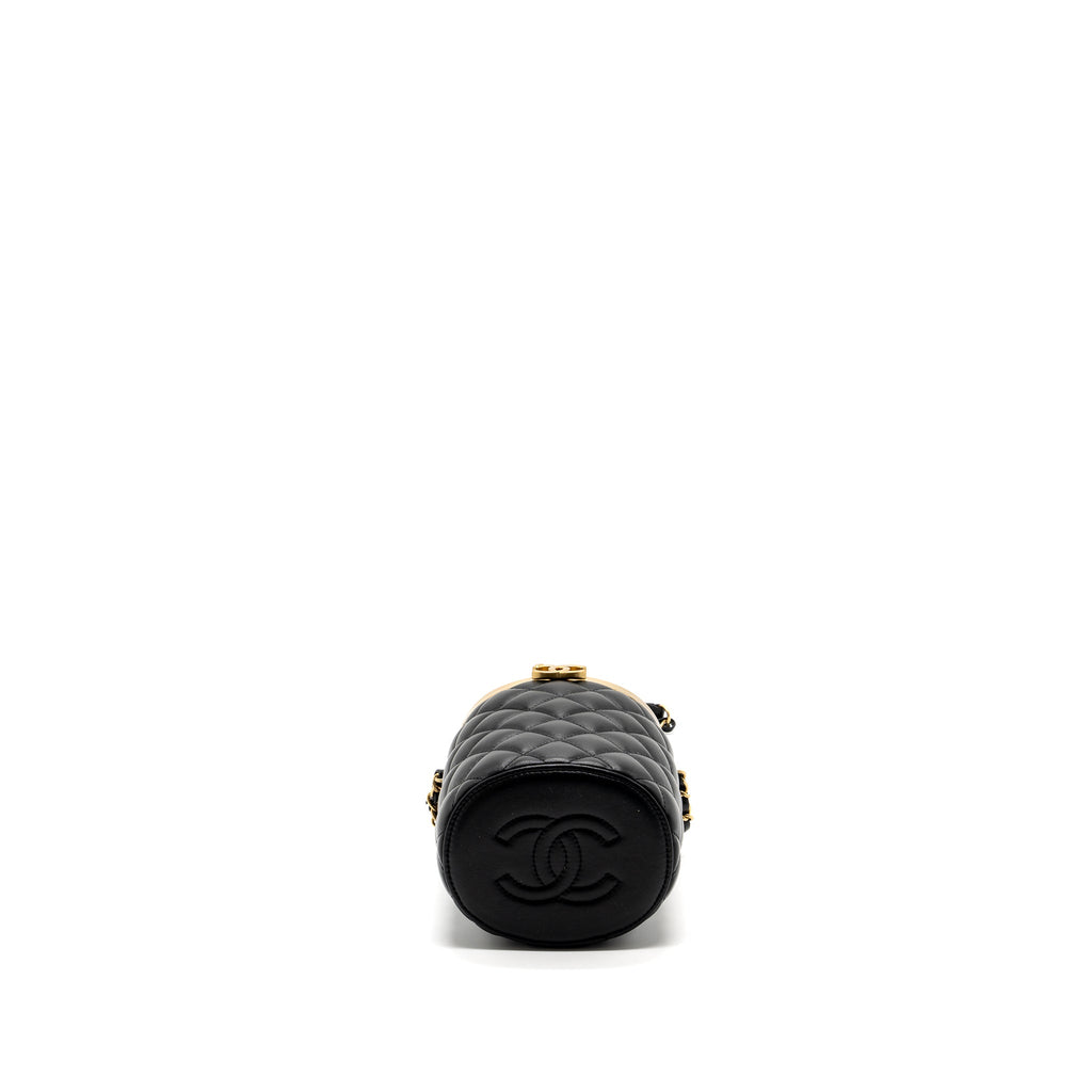 CHANEL 21A VANITY WITH CHAIN LAMBSKIN BLACK GHW (MICROCHIP)