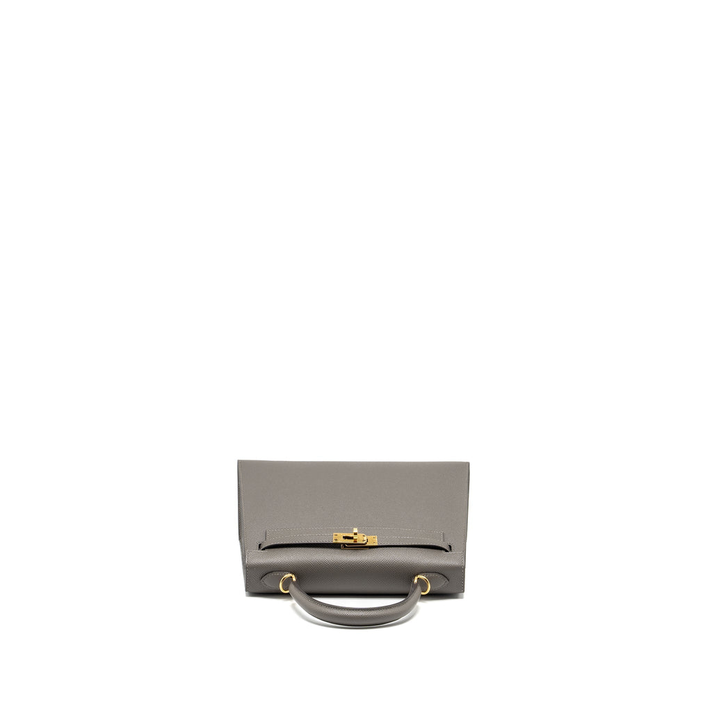 HERMES KELLY 25 SELLIER EPSOM GRIS MEYER GHW