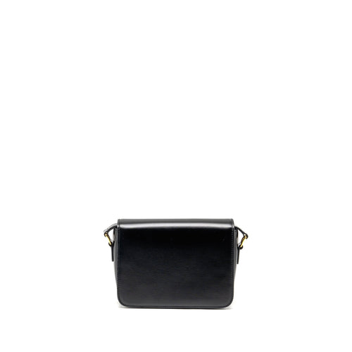 CELINE TEEN TRIOMPHE BAG SHINY CALFSKIN BLACK GHW